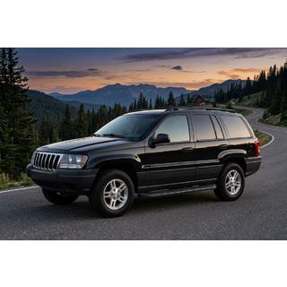 Stranski pragovi Tayga Black (2 kos, aluminij) Jeep Grand Cherokee WJ 1999–2004 fotografija 1