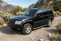 Jeep Grand Cherokee WJ 1999–2004 Stranski pragovi Tayga Grey (2 kosa, aluminij) fotografija 1