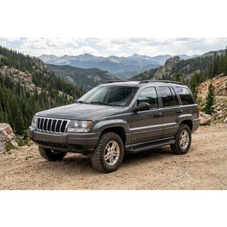 Bočne stopnice Allmond Black (2 kosa, aluminij) Jeep Grand Cherokee WJ 1999–2004 fotografija 1
