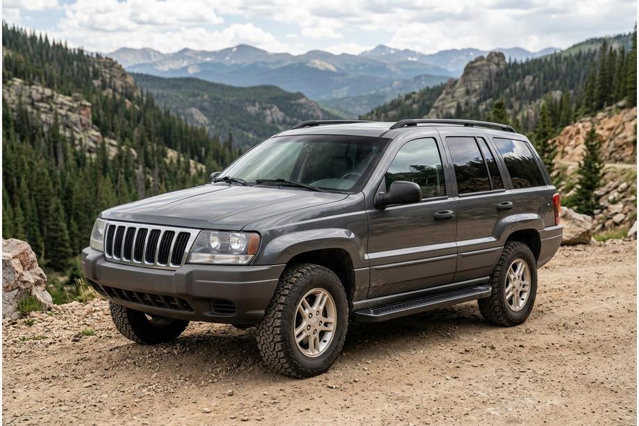Jeep Grand Cherokee WJ 1999–2004 Bočne stopnice Allmond Black (2 kosa, aluminij) Image