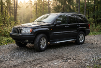 Jeep Grand Cherokee WJ 1999–2004 Stranske stopnice Allmond Grey (2 kosa, aluminij) fotografija 1