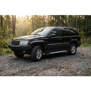 Stranske stopnice Allmond Grey (2 kosa, aluminij) Jeep Grand Cherokee WJ 1999–2004 fotografija 1