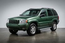 Jeep Grand Cherokee WJ 1999–2004 Stranske stopnice Shining V1 (2 kos, aluminij) fotografija 1