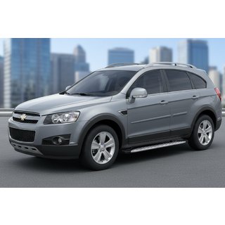 Bočne stopnice Shining V1 (2 kos, aluminij) Chevrolet Captiva 2006–2019 fotografija 1