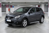 Nissan Qashqai 2010–2014 Stranske stopnice Shining V1 (2 kos, aluminij) fotografija 1