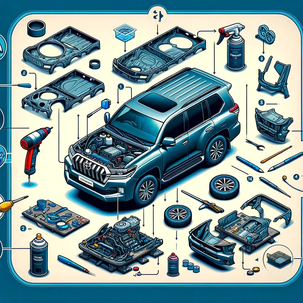 Poenostavitev namestitve bodykita na Toyota Land Cruiser 200