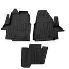 Ford Custom 2013–2022 Talne preproge Stingray 3D za kabino (3 kosi, poliuretan) fotografija 1