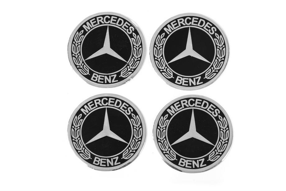 Mercedes-Benz Nalepke za sredinske pokrove platišč 90 mm (4 kos) Fotografija 2