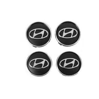 Črne sredinske kapice platišč hyun60tur-bl (59 mm / 55 mm, 4 kos) fotografija 3