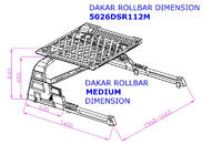 Toyota Tundra 2007–2021 Rollbar s košaro Dakar (za rolo pokrov) fotografija 8