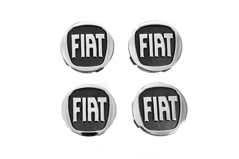 Fiat Sredinske kapice za platišča 59/55 mm črne (4 kos) Fotografija 2