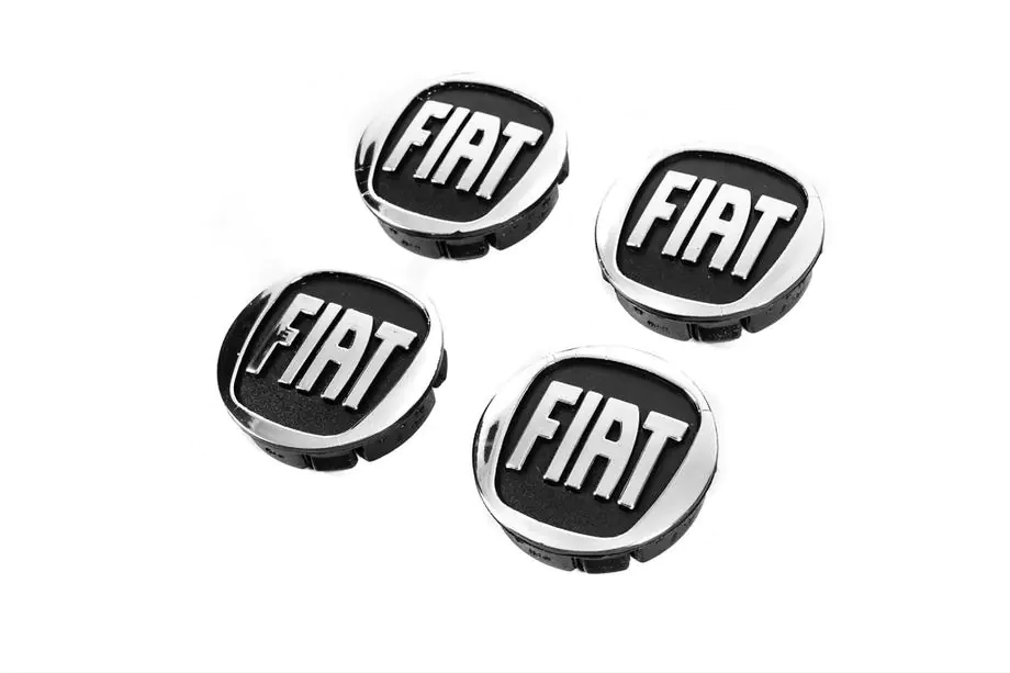 Fiat Sredinske kapice za platišča 59/55 mm črne (4 kos) Fotografija 1