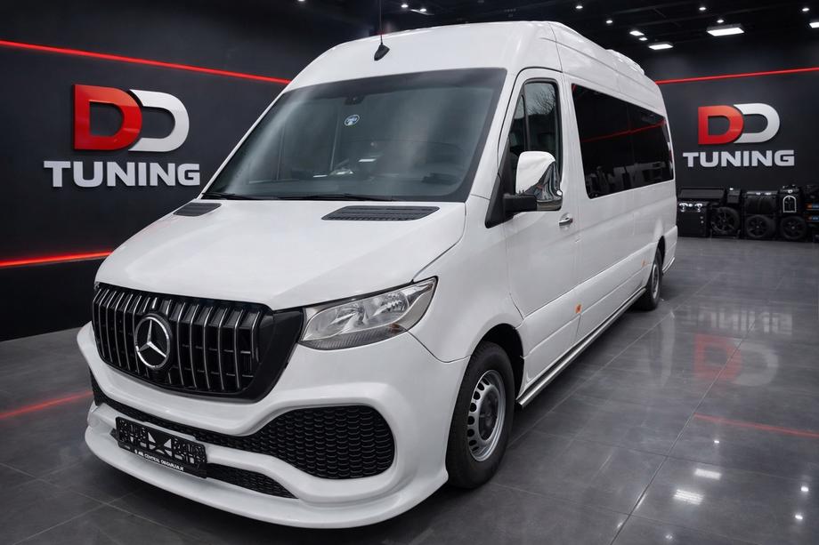 Mercedes Sprinter W907/W910 2018– Sprednji odbijač z masko iz ABS (za lakiranje) Image