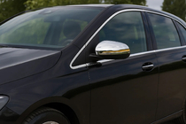 Mercedes razred B W247 2019– Kromirani pokrovi ogledal (2 kosa, nerjavno jeklo) fotografija 1