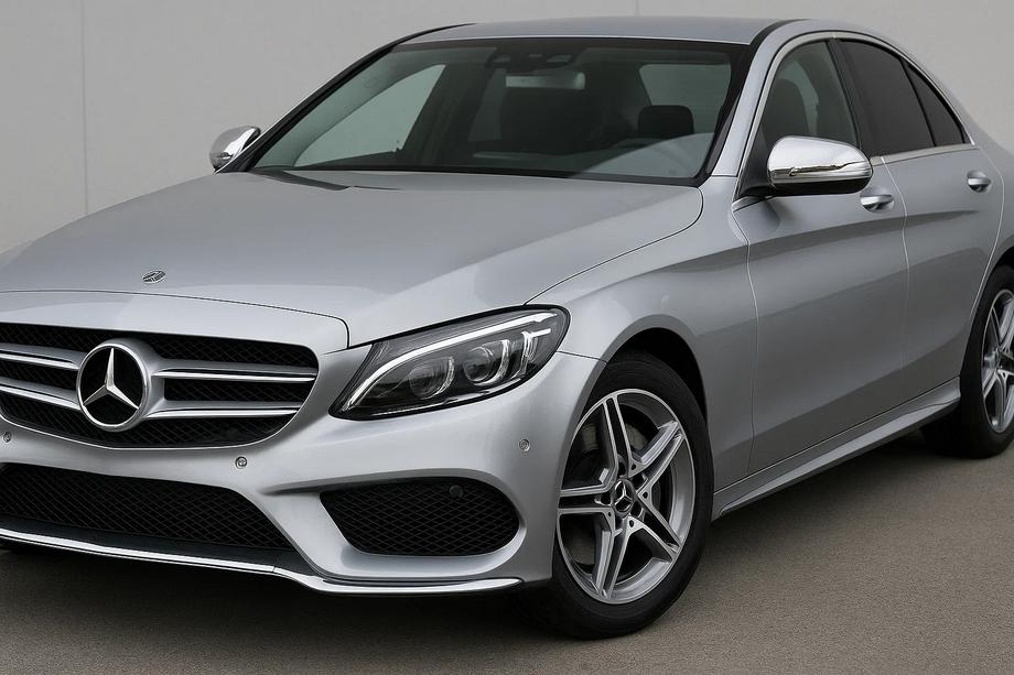 Mercedes C-class W205 2014–2021 Kromirani pokrovi ogledal (2 kosa, nerjavno jeklo) Fotografija 3