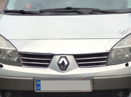Renault Scenic/Grand 2003–2009 Okrasne letvice za rešetko (4 kosi, nerjaveče jeklo) fotografija 1