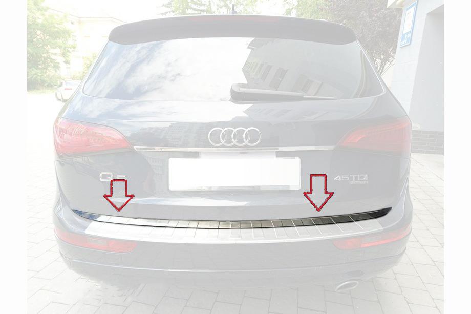 Audi Q5 2008–2017 Zaščitna letev roba prtljažnika (nerjaveče jeklo) Image