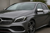 Mercedes A-class W176 2012–2018 Kromirani pokrovi ogledal (2 kosa, nerjavno jeklo) fotografija 1