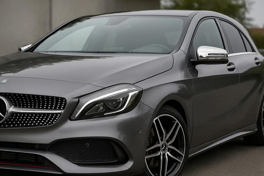 Mercedes A-class W176 2012–2018 Kromirani pokrovi ogledal (2 kosa, nerjavno jeklo) Image