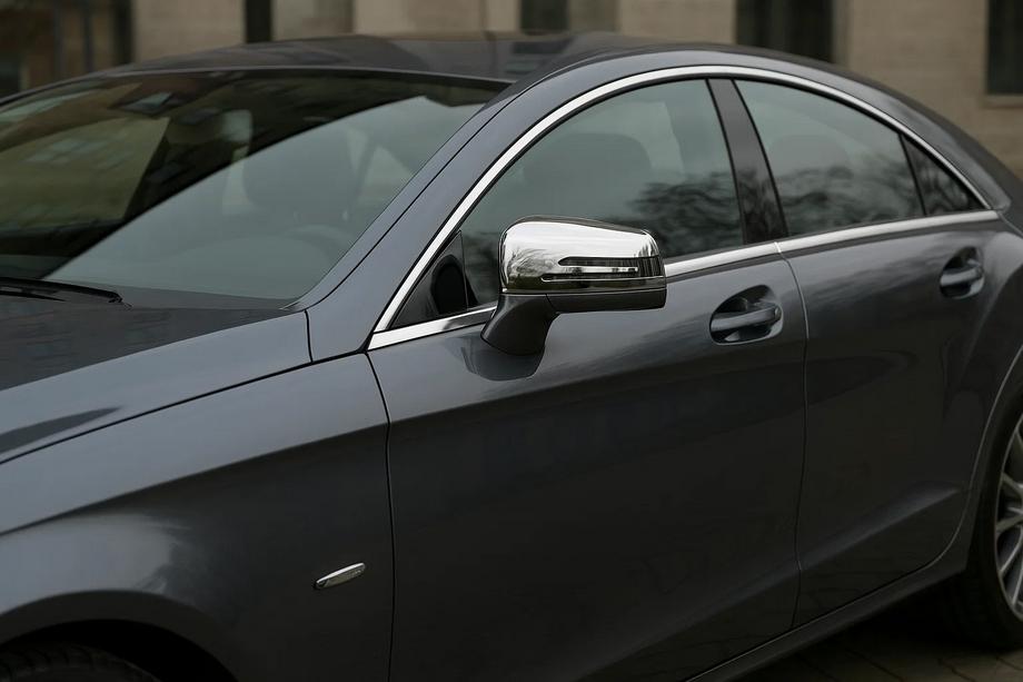 Mercedes CLS C218 2011–2018 Kromirani pokrovi ogledal (2 kosa, nerjavno jeklo) Image