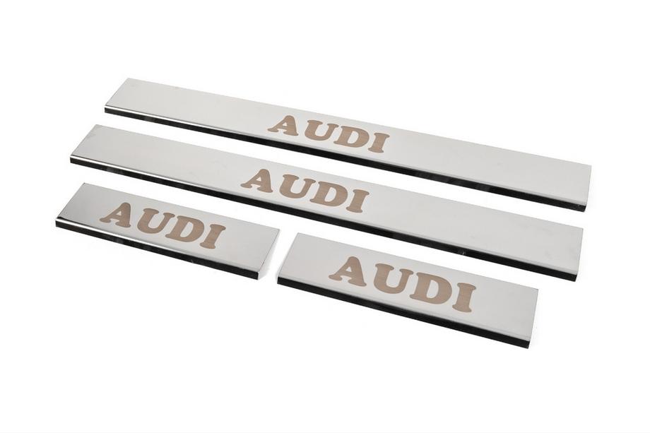 Audi A4 B8 2007–2015 Zaščitne letve pragov (4 kosi, nerjaveče jeklo) Fotografija 2