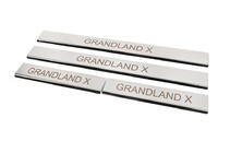 Opel Grandland X 2017– Zaščitne letve pragov (4 kosi, nerjaveče jeklo) fotografija 3