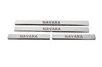 Nissan Navara 2006–2015 Zaščitne letve pragov (4 kosi, nerjaveče jeklo) fotografija 1
