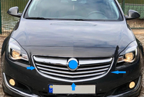 Opel Insignia 2008–2017 Okrasne letvice za masko (2014-2017, nerjavno jeklo) fotografija 3