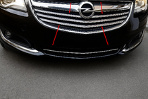 Opel Insignia 2008–2017 Okrasne letvice za masko (2014-2017, nerjavno jeklo) fotografija 1