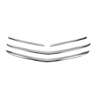 Okrasne letvice za masko (2014-2017, nerjavno jeklo) Opel Insignia 2008–2017 fotografija 2