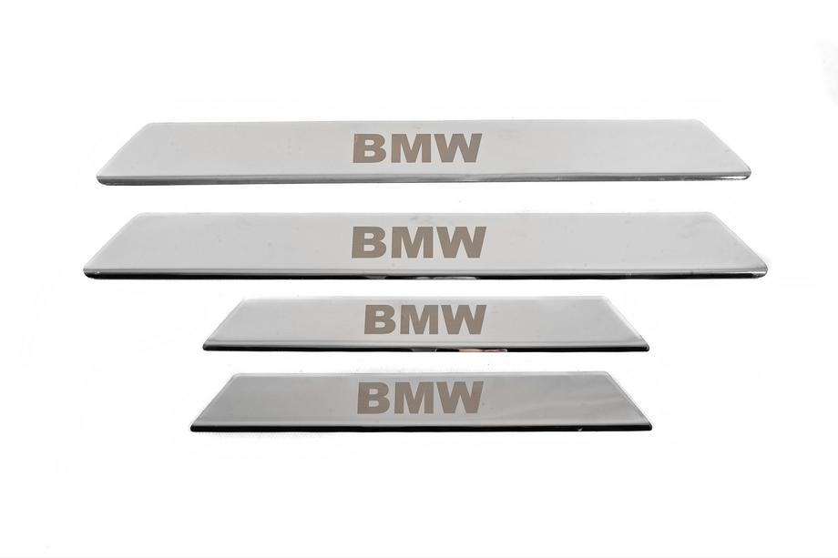 BMW serije 5 E39 1996–2003 Kromirane letve pragov V-2 (4 kosi, Carmos) Image