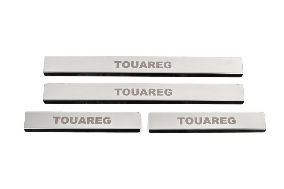 Volkswagen Touareg 2010–2018 Carmos V1 obloge pragov iz nerjavečega jekla (4 kosi) Image