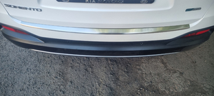 Kia Sorento III UM 2014–2020 Carmos zaščitna letvica zadnjega odbijača (nerjaveče jeklo) fotografija 1