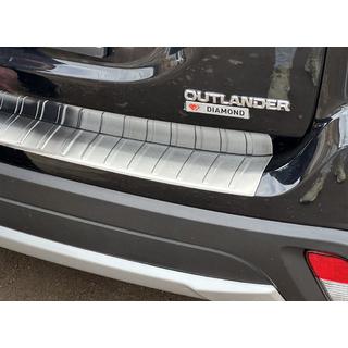 Zaščitna letev zadnjega odbijača 2015-2021 Carmos (nerjaveče jeklo) Mitsubishi Outlander 2012–2021 fotografija 3