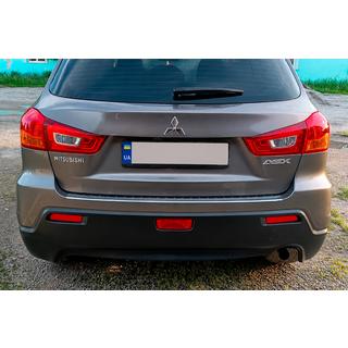 Zaščitna letev zadnjega odbijača Carmos (2010-2019, nerjaveče jeklo) Mitsubishi ASX 2010–2023 fotografija 1