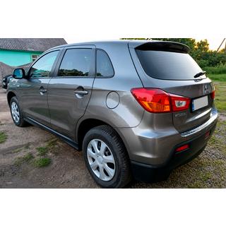Zaščitna letev zadnjega odbijača Carmos (2010-2019, nerjaveče jeklo) Mitsubishi ASX 2010–2023 fotografija 3