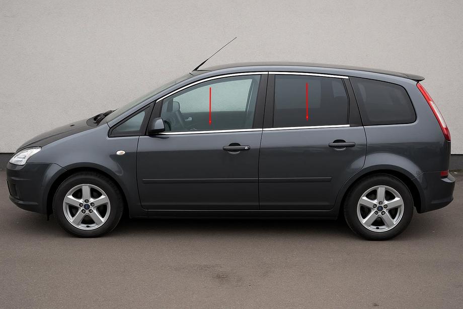 Ford C-Max 2004–2010 Okenske letvice iz nerjavečega jekla (4 kosi) Image