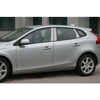 Obloge stebričkov vrat (nerjaveče jeklo) Volvo V40 2012– fotografija 1