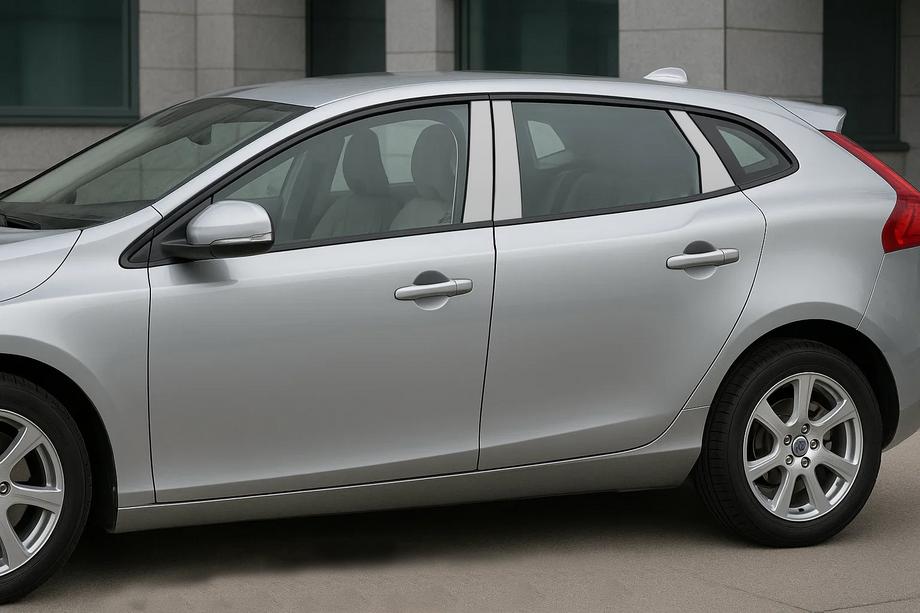 Volvo V40 2012– Obloge stebričkov vrat (nerjaveče jeklo) Image