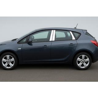 Kromirani pokrovi stebričkov vrat (HB/SD) (6 kos, nerjaveče jeklo) Opel Astra J 2009–2015 fotografija 1