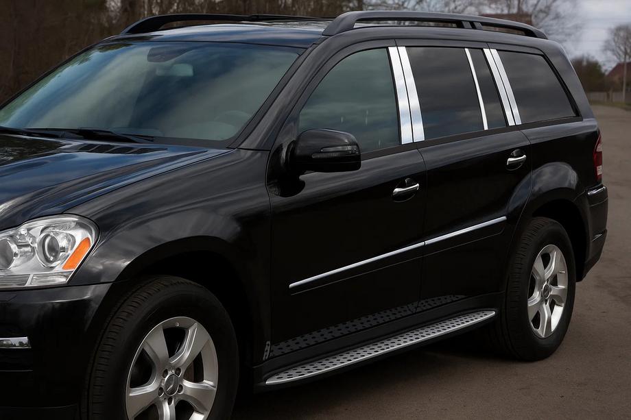 Mercedes GL class X164 2006–2012 Kromirane obloge vratnih stebričkov (10 kos, nerjaveče jeklo) Image
