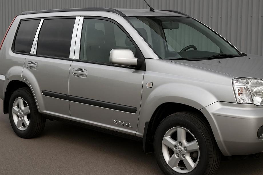 Nissan X-trail T30 2002–2007 Kromirane obloge vratnih stebričkov (8 kos, nerjaveče jeklo) Image