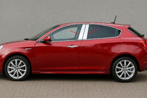 Alfa Romeo Giulietta 2010–2020 Nerjaveči pokrovi stebričkov vrat (4 kos) fotografija 1