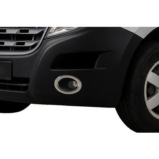 Kromirani okrasni pokrovi meglenk Carmos (2 kosa, nerjaveče jeklo) Opel Movano 2010–2021 fotografija 1