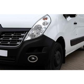 Kromirani okrasni pokrovi meglenk Carmos (2 kosa, nerjaveče jeklo) Nissan NV400 2010–2024 fotografija 3