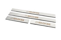 Jeep Grand Cherokee WK 2004–2010 Zaščitne letve pragov Carmos V-2 (4 kosi, nerjaveče jeklo) fotografija 2