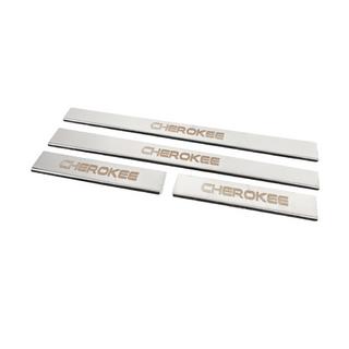Zaščitne letve pragov Carmos V-2 (4 kosi, nerjaveče jeklo) Jeep Grand Cherokee WK 2004–2010 fotografija 2