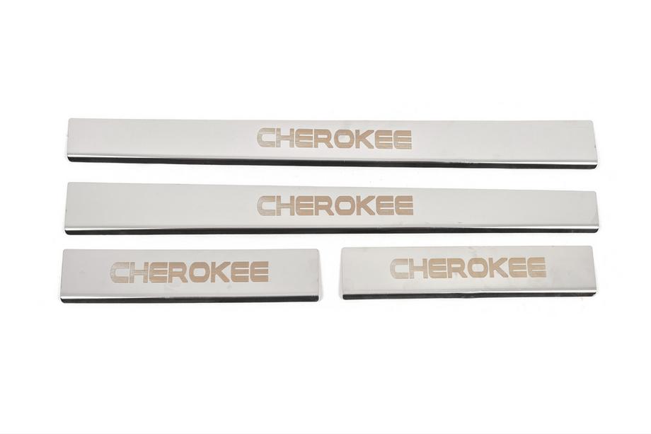 Jeep Grand Cherokee WK 2004–2010 Zaščitne letve pragov Carmos V-2 (4 kosi, nerjaveče jeklo) Image