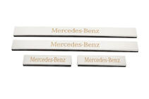 Mercedes razred C W204 2007–2015 Vstopne letve pragov Carmos (4 kosi, nerjaveče jeklo) fotografija 1