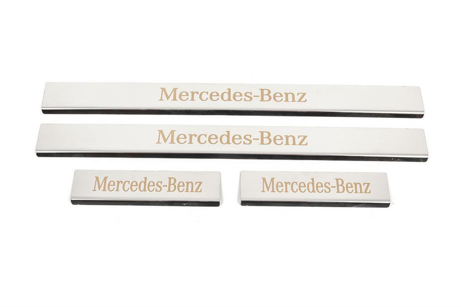 Mercedes razred C W204 2007–2015 Vstopne letve pragov Carmos (4 kosi, nerjaveče jeklo) Image